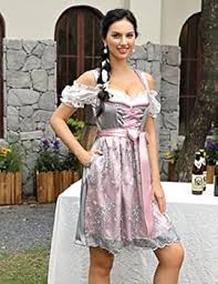 DirndlPop grau Melanie Dirndl  Bayern Kostüme für das Bierfest
