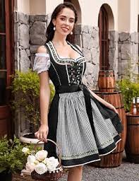 DirndlPop Schwarz Melanie Dirndl  Bayern Kostüme für das Bierfest