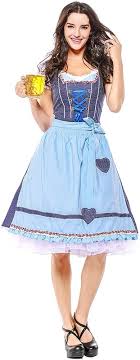 DirndlPop Blau Jana Dirndl Bayern Kostüme für das Bierfest