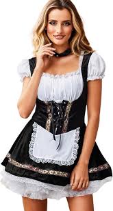 DirndlPop Schwarz Nina Dirndl  Bayern Kostüme für das Bierfest
