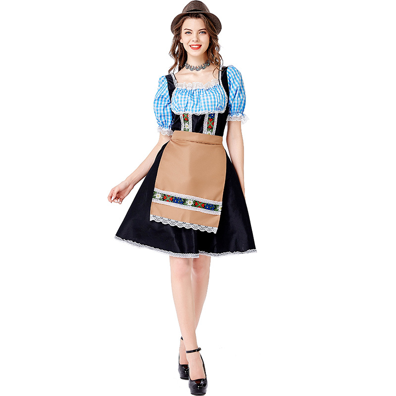 DirndlPop Blau Luisa Dirndl  Bayern Kostüme für das Bierfest