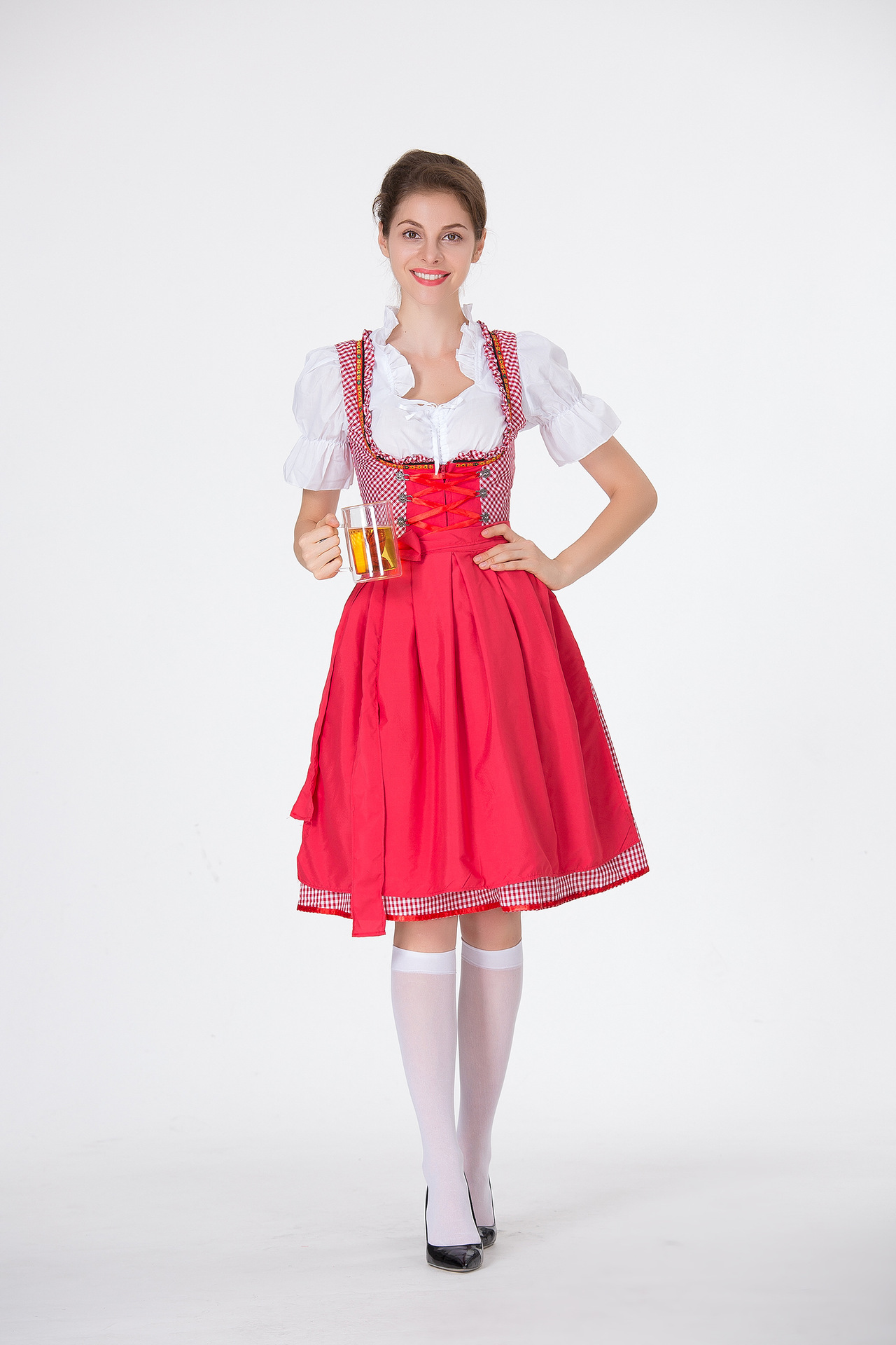 DirndlPop rosarot Jana Dirndl  Bayern Kostüme für das Bierfest