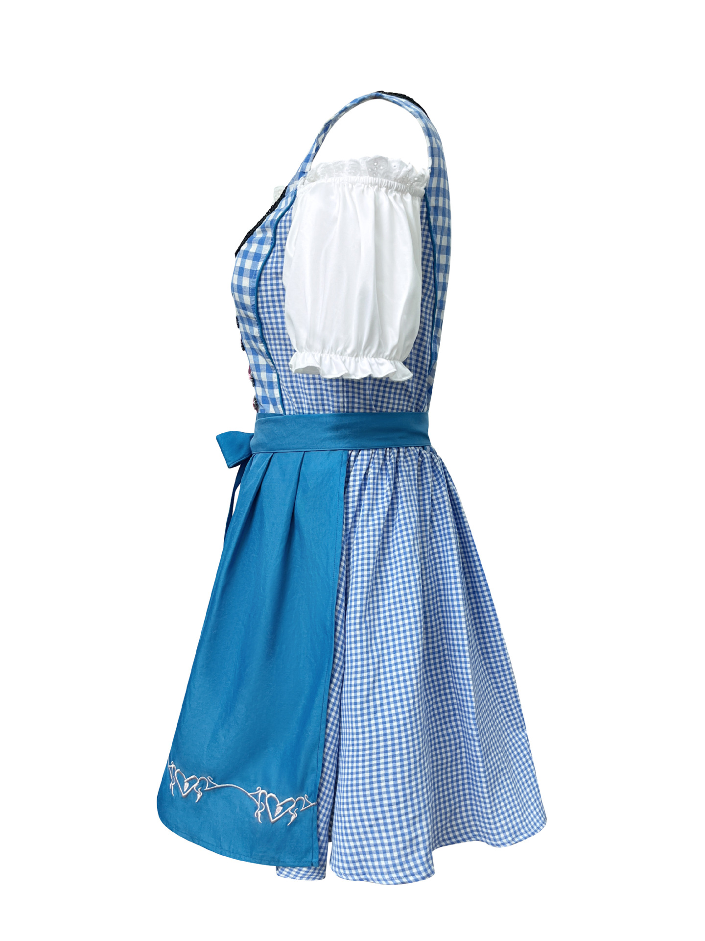 DirndlPop Blau Sarah Dirndl  Bayern Kostüme für das Bierfest