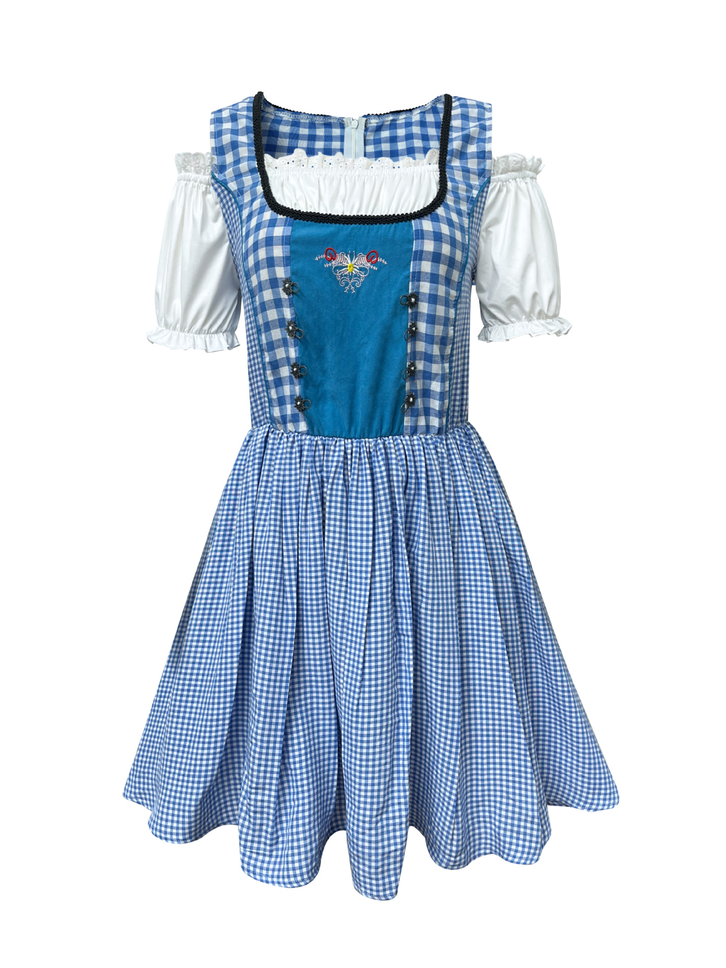 DirndlPop Blau Sarah Dirndl  Bayern Kostüme für das Bierfest