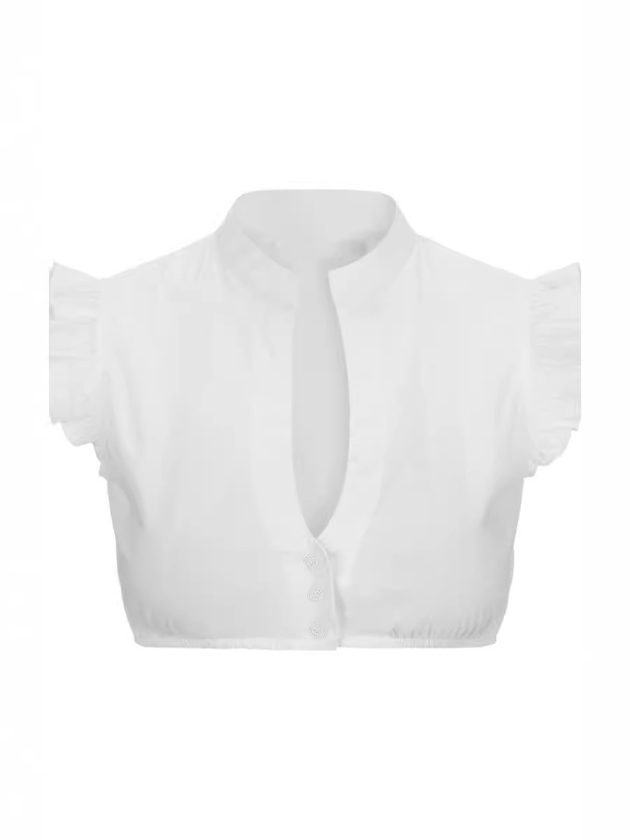 DirndlPop Weiß Juna Dirndlbluse  Bayern Kostüme für das Bierfest