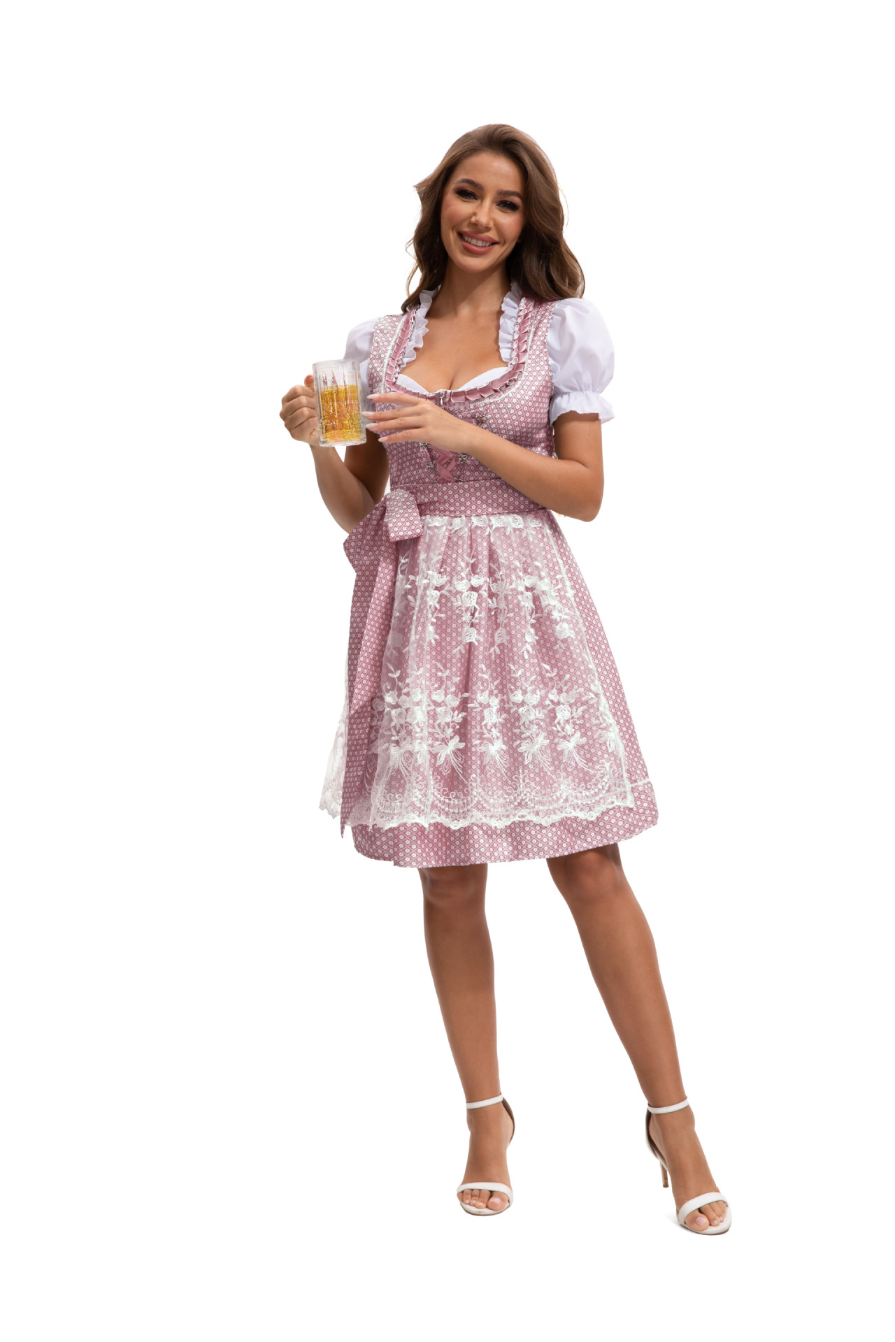 DirndlPop Rosa Melanie Dirndl  Bayern Kostüme für das Bierfest