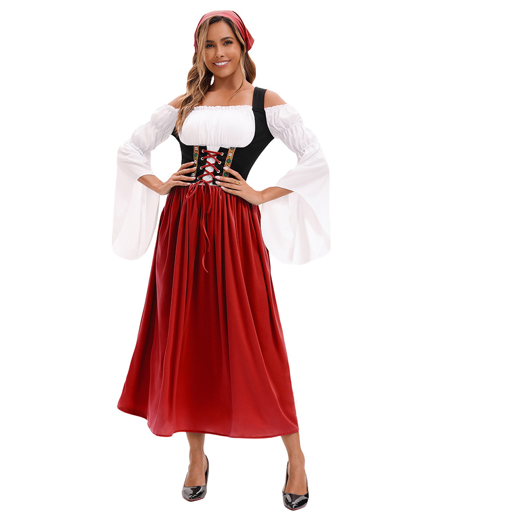 DirndlPop Rot Lina Dirndl  Bayern Kostüme für das Bierfest