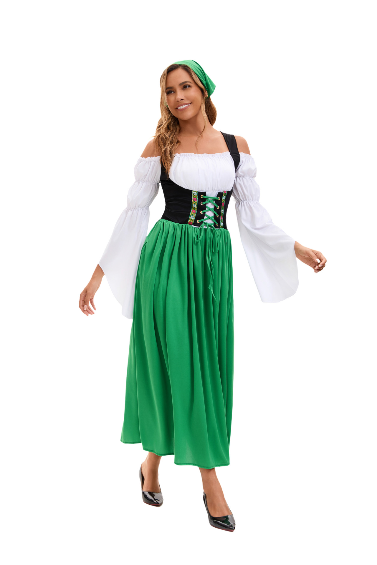DirndlPop Grün Lina Dirndl  Bayern Kostüme für das Bierfest