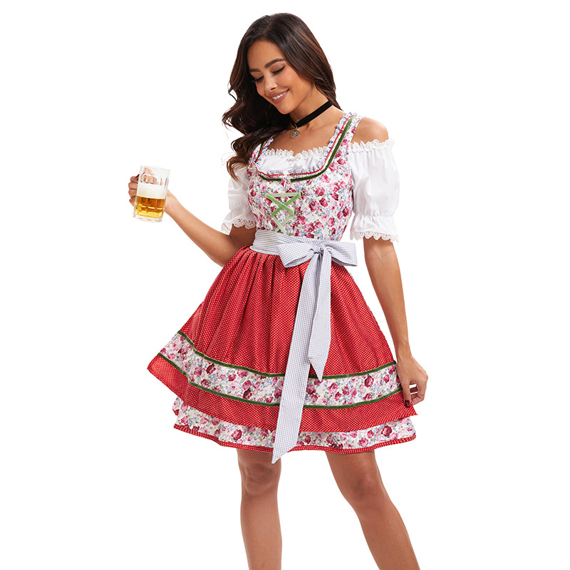 DirndlPop Rot Amelie Dirndl Bayern Kostüme für das Bierfest