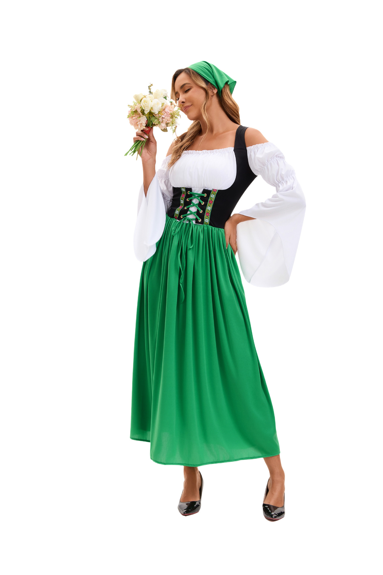 DirndlPop Grün Lina Dirndl  Bayern Kostüme für das Bierfest