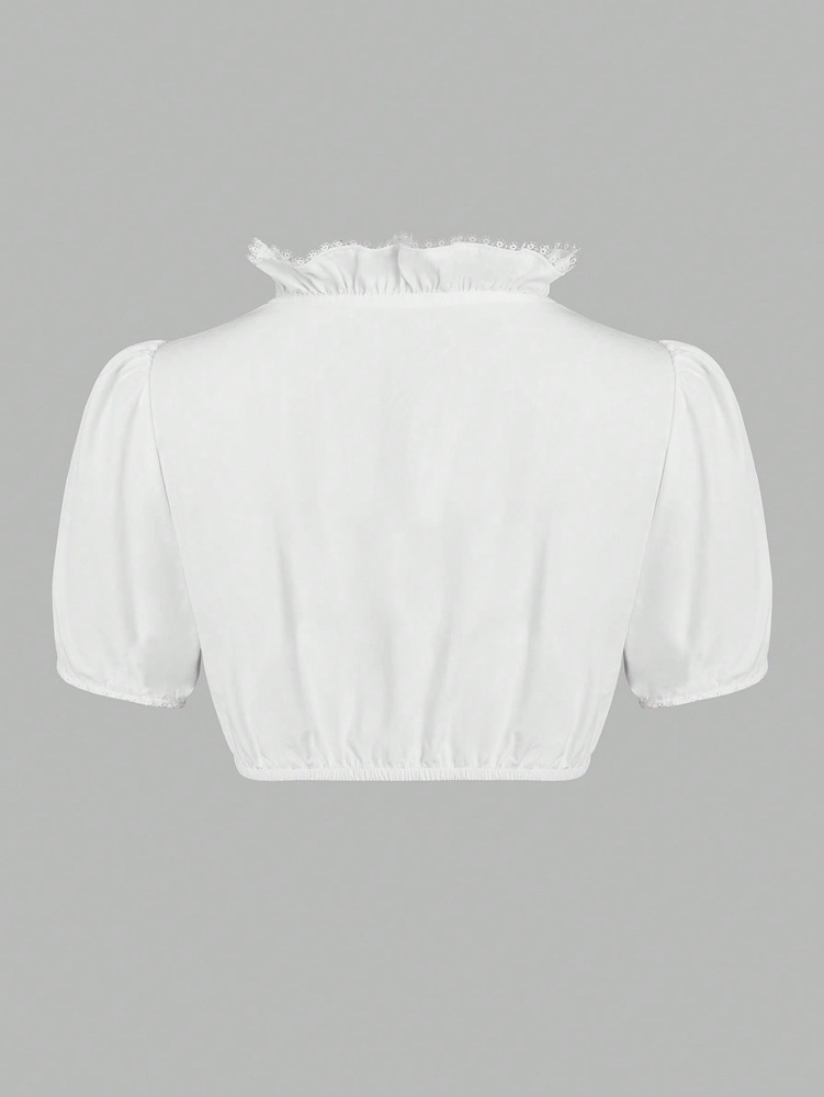 DirndlPop Weiß Mila Dirndlbluse  Bayern Kostüme für das Bierfest