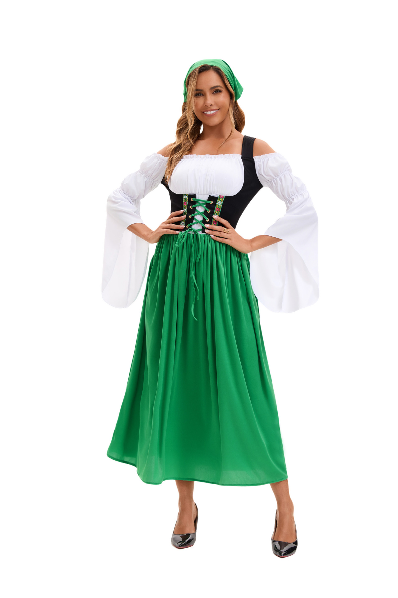 DirndlPop Grün Lina Dirndl  Bayern Kostüme für das Bierfest
