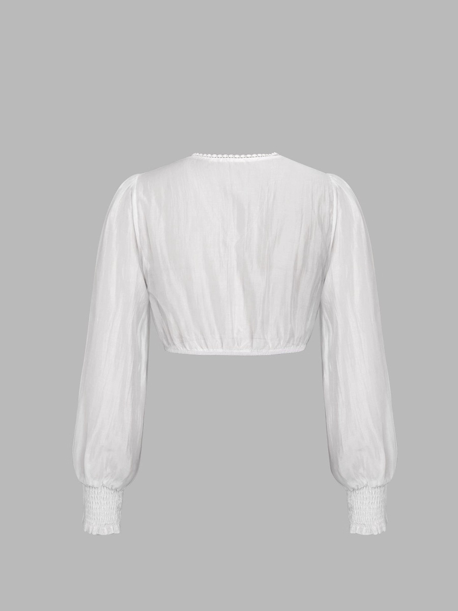 DirndlPop Weiß Lea Dirndlbluse  Bayern Kostüme für das Bierfest