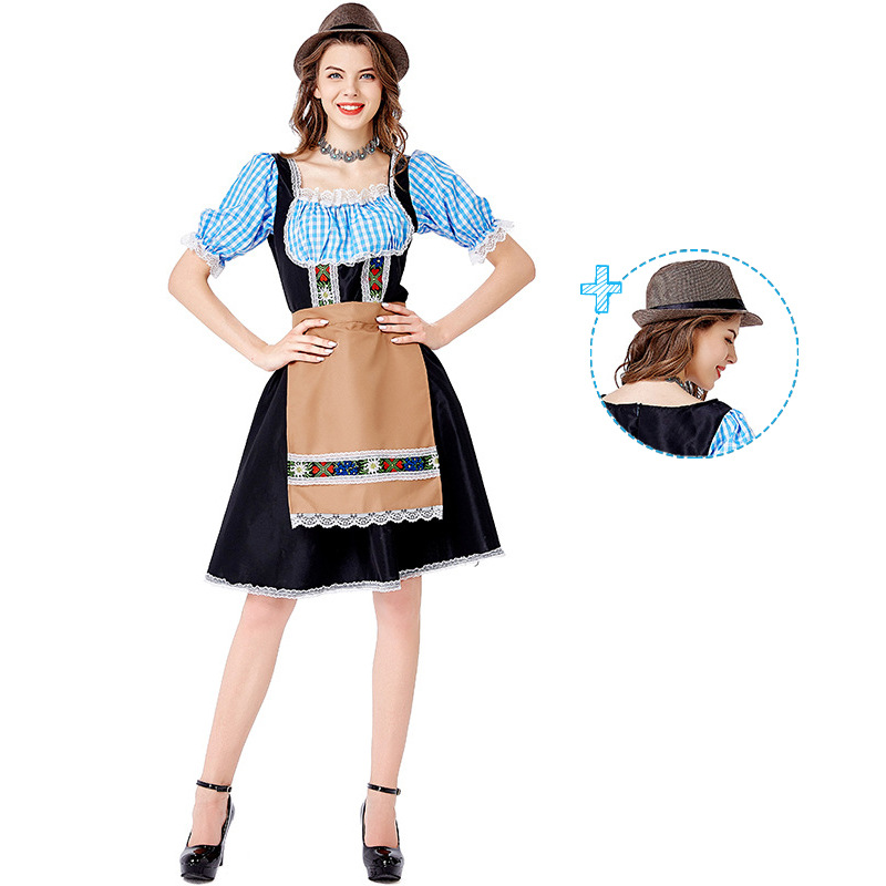 DirndlPop Blau Luisa Dirndl  Bayern Kostüme für das Bierfest