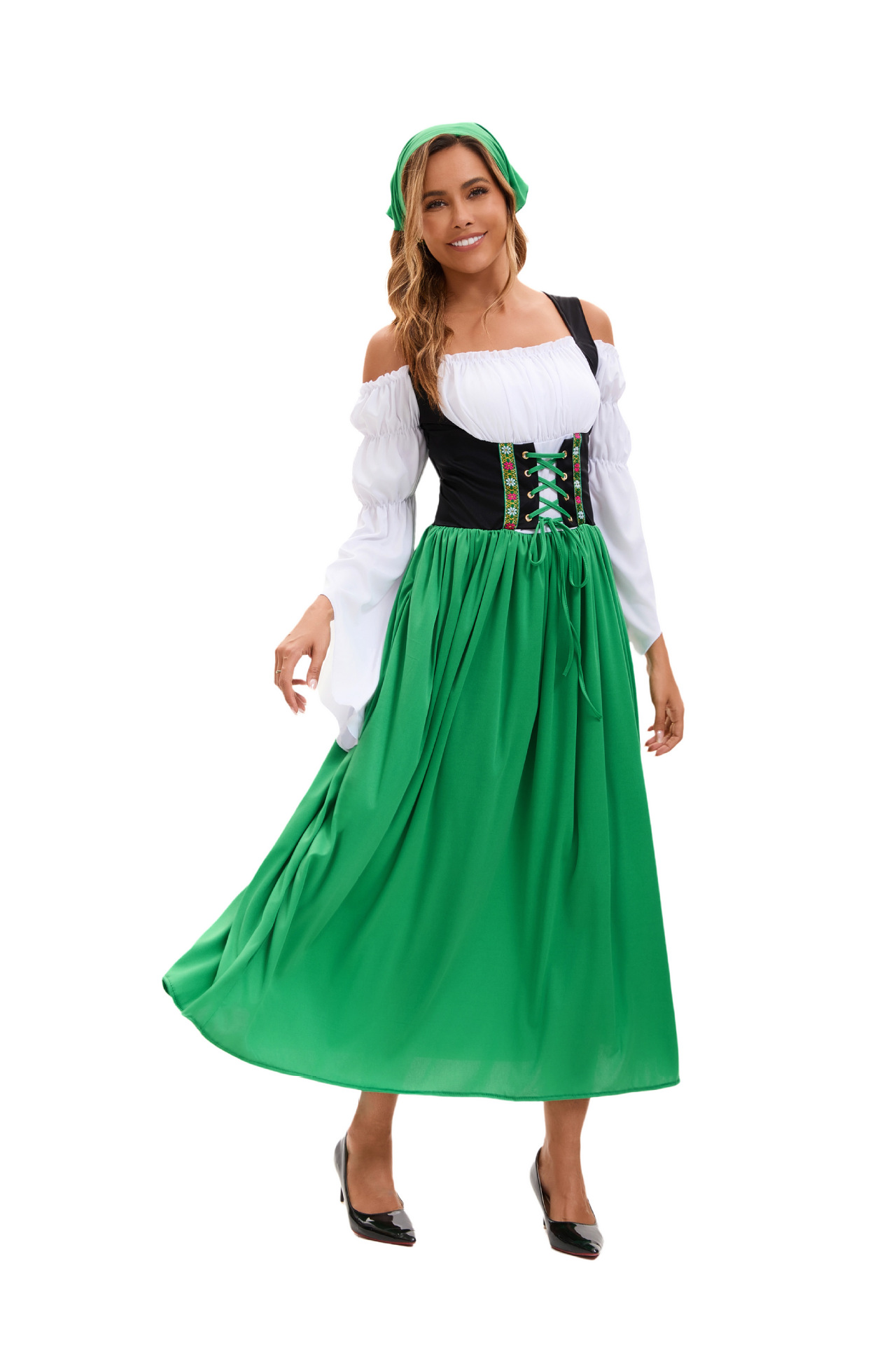 DirndlPop Grün Lina Dirndl  Bayern Kostüme für das Bierfest