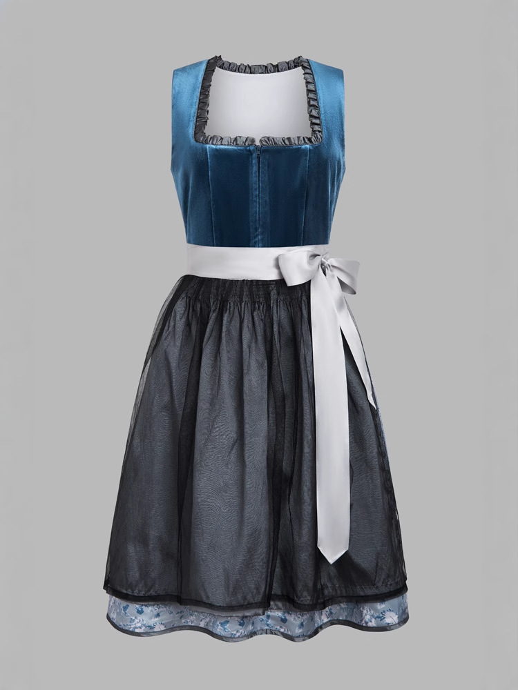 DirndlPop dunkelblau Nina Dirndl Bayern Kostüme für das Bierfest