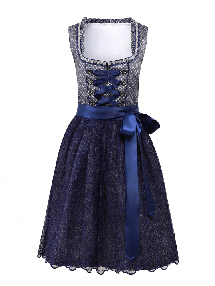 DirndlPop Marineblau Jana Dirndl Bayern Kostüme für das Bierfest