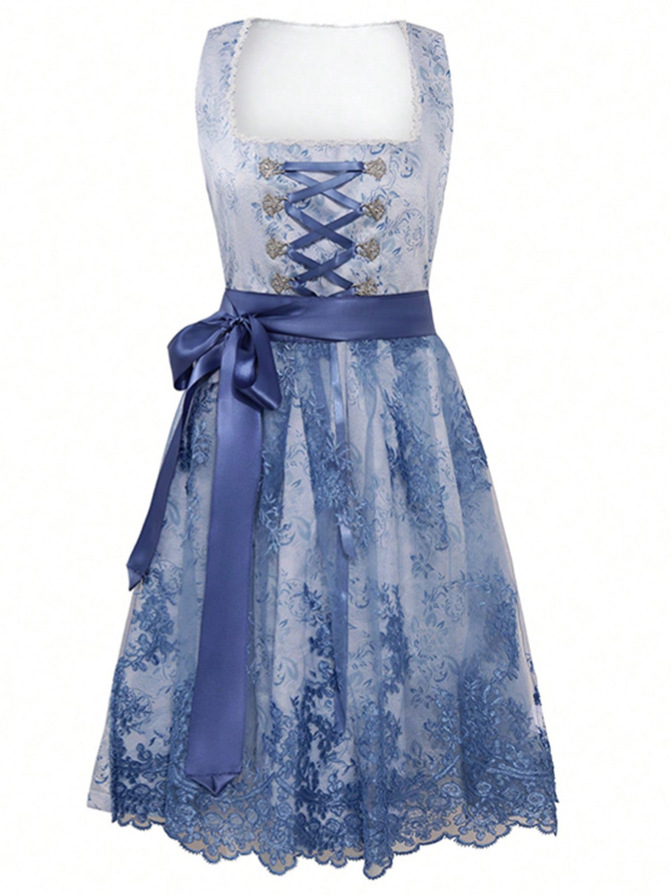 DirndlPop Blau Julia Dirndl Bayern Kostüme für das Bierfest
