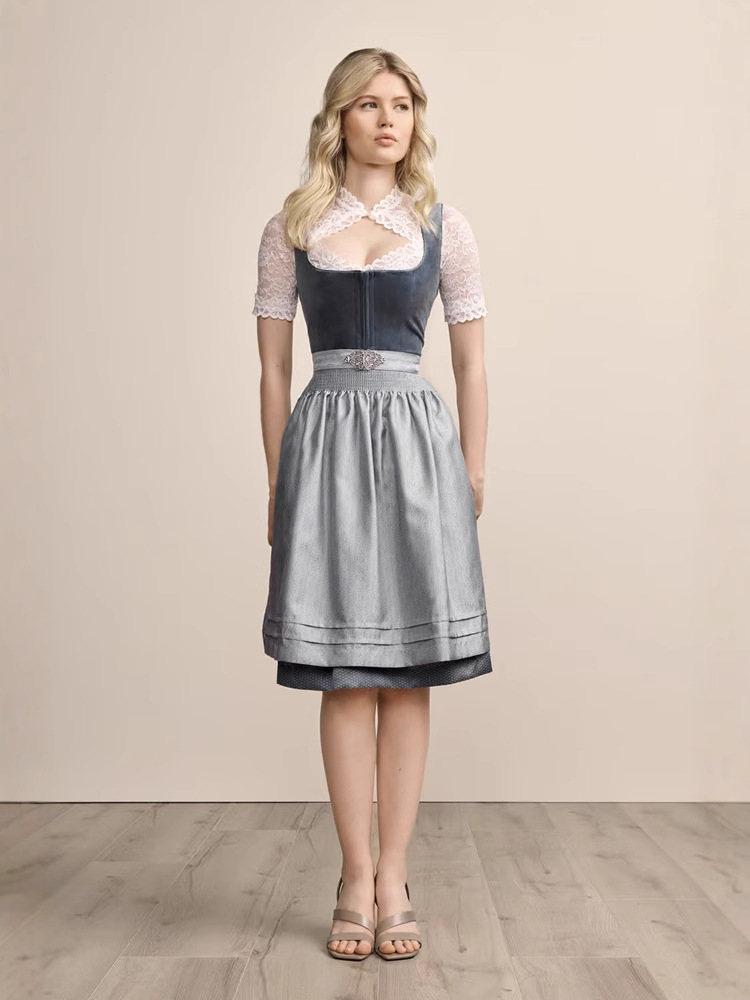 DirndlPop Blau Nele Dirndl Bayern Kostüme für das Bierfest