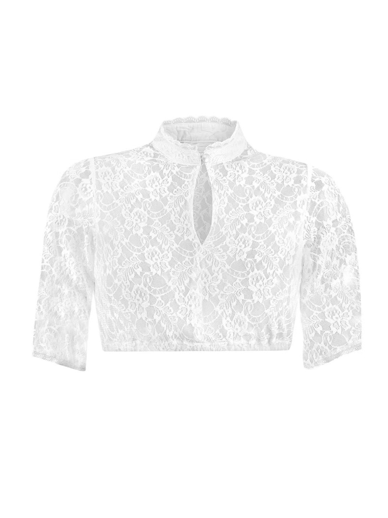 DirndlPop Weiß Emilia Dirndlbluse  Bayern Kostüme für das Bierfest