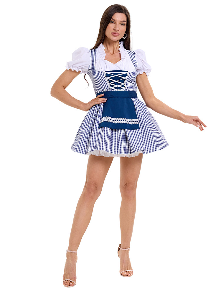 DirndlPop Blau Marie Dirndl  Bayern Kostüme für das Bierfest