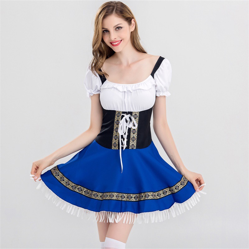 DirndlPop Blau Amelie Dirndl  Bayern Kostüme für das Bierfest