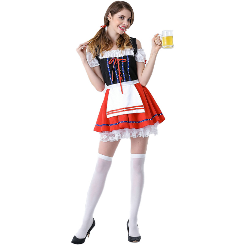 DirndlPop Rot Luca Dirndl  Bayern Kostüme für das Bierfest