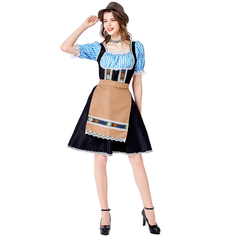 DirndlPop Blau Luisa Dirndl  Bayern Kostüme für das Bierfest