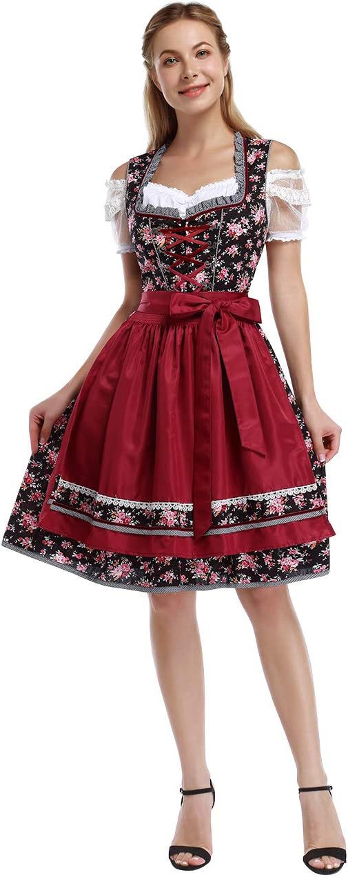 DirndlPop Schwarz Sarah Dirndl  Bayern Kostüme für das Bierfest