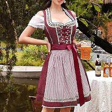 DirndlPop Rot Melanie Dirndl  Bayern Kostüme für das Bierfest
