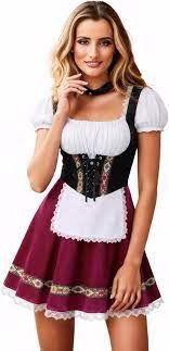 DirndlPop Rot Hannah Dirndl  Bayern Kostüme für das Bierfest