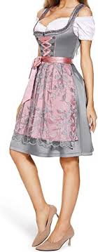 DirndlPop grau Melanie Dirndl  Bayern Kostüme für das Bierfest