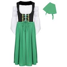 DirndlPop Grün Lina Dirndl  Bayern Kostüme für das Bierfest