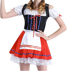 DirndlPop Rot Vanessa Dirndl  Bayern Kostüme für das Bierfest