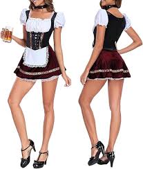 DirndlPop Rot Hannah Dirndl  Bayern Kostüme für das Bierfest