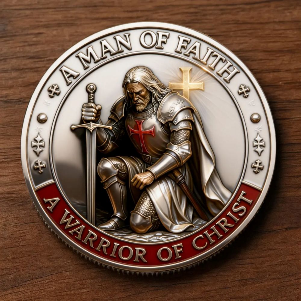 Christian Guardian Coin – Knight Templar Commemorative Gift