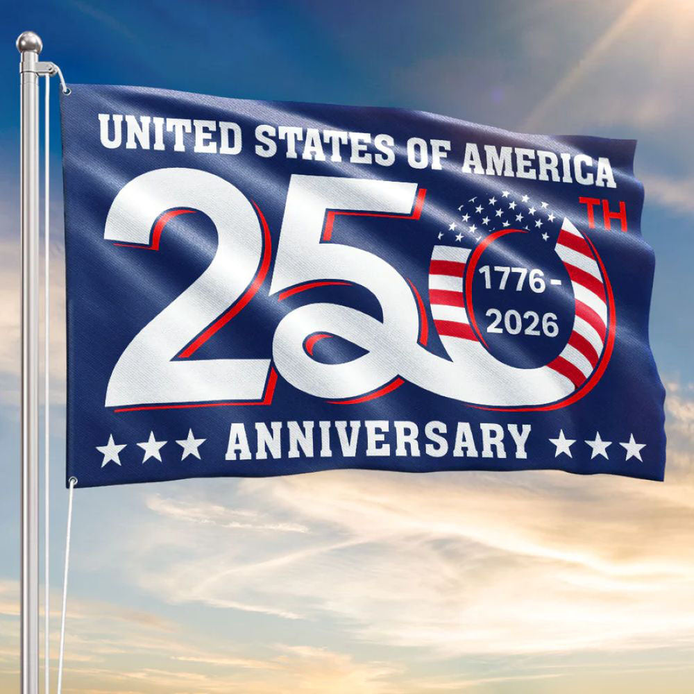 USA 250th Anniversary Flag – Patriotic Commemorative Outdoor & Indoor Flag