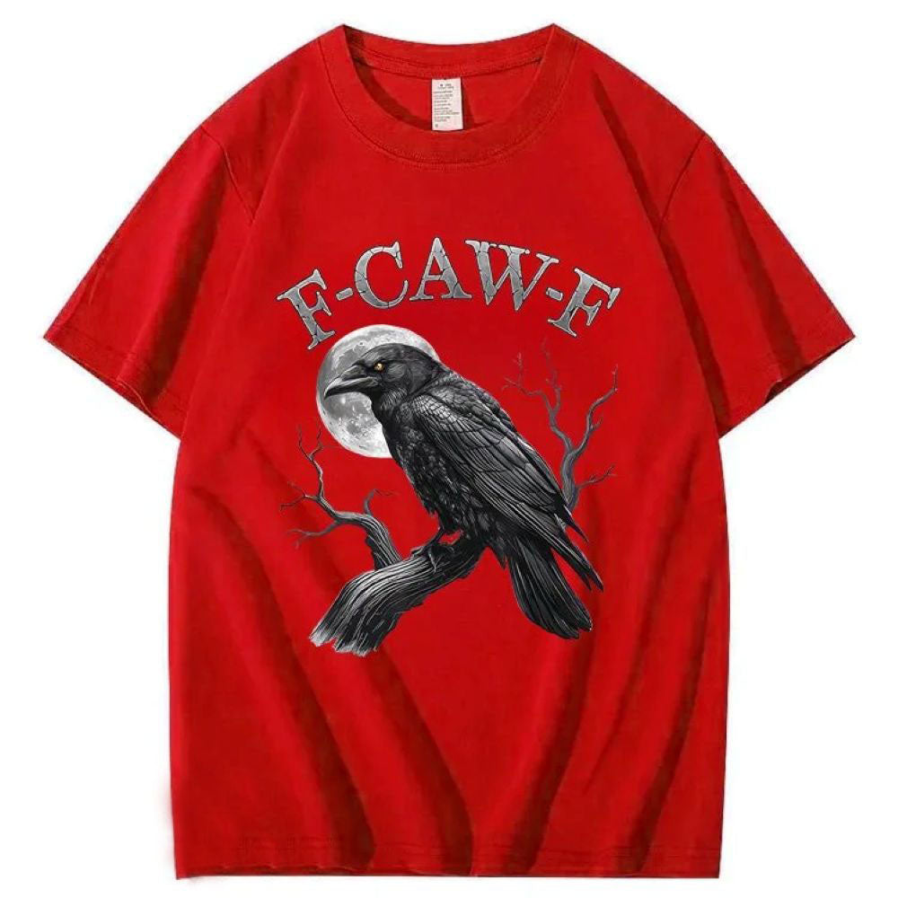 F-Caw-F Crow Pattern T-Shirt