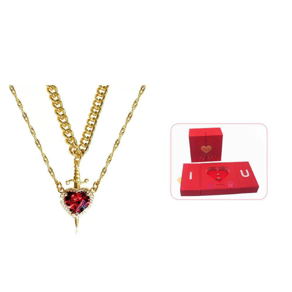 Heart & Sword Matching Necklace – A Symbol of Love & Courage