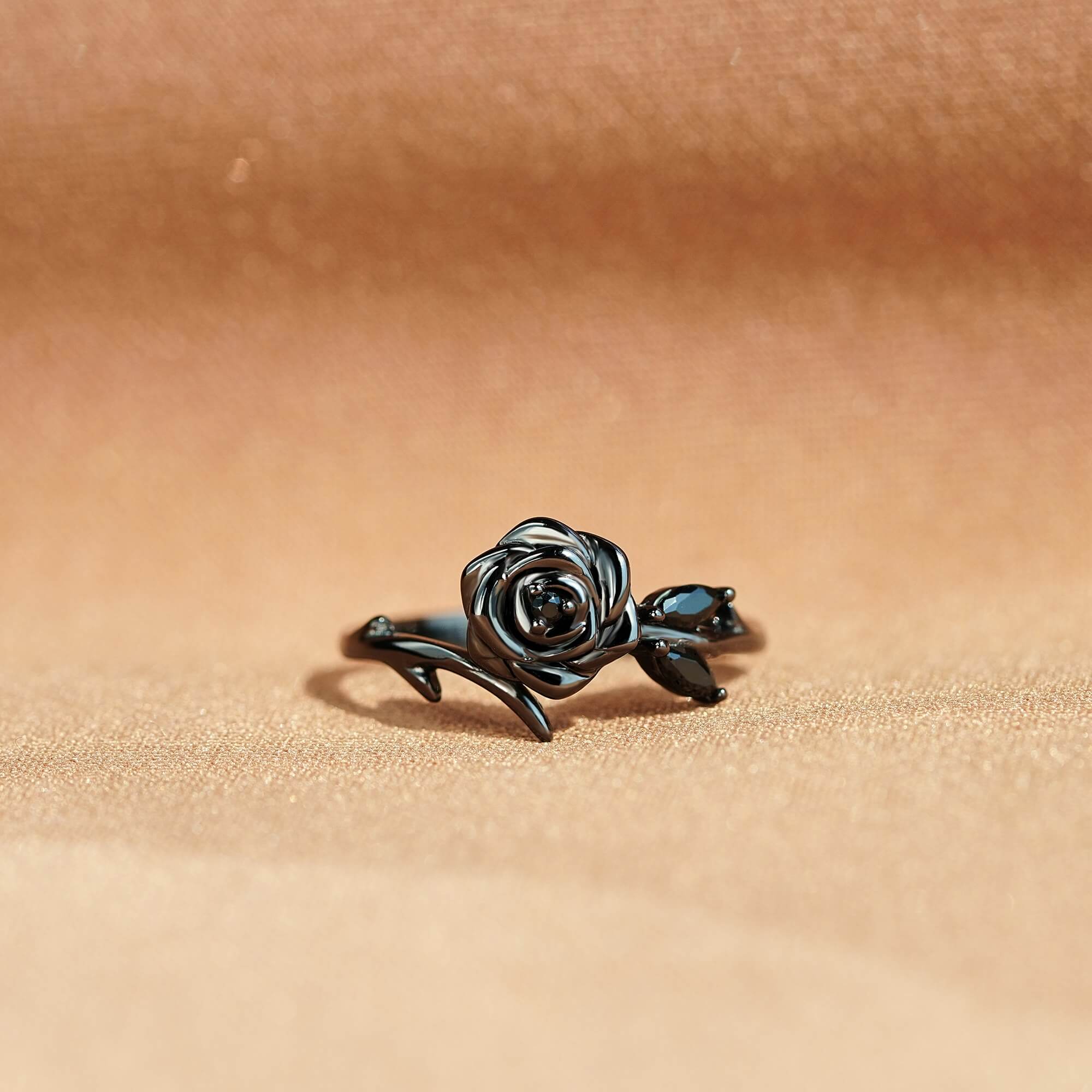 Strong As F*ck Black Rose Self-Love Ring