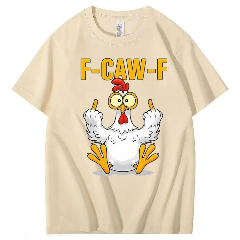 F-Caw-F Chicken Cotton T-Shirt