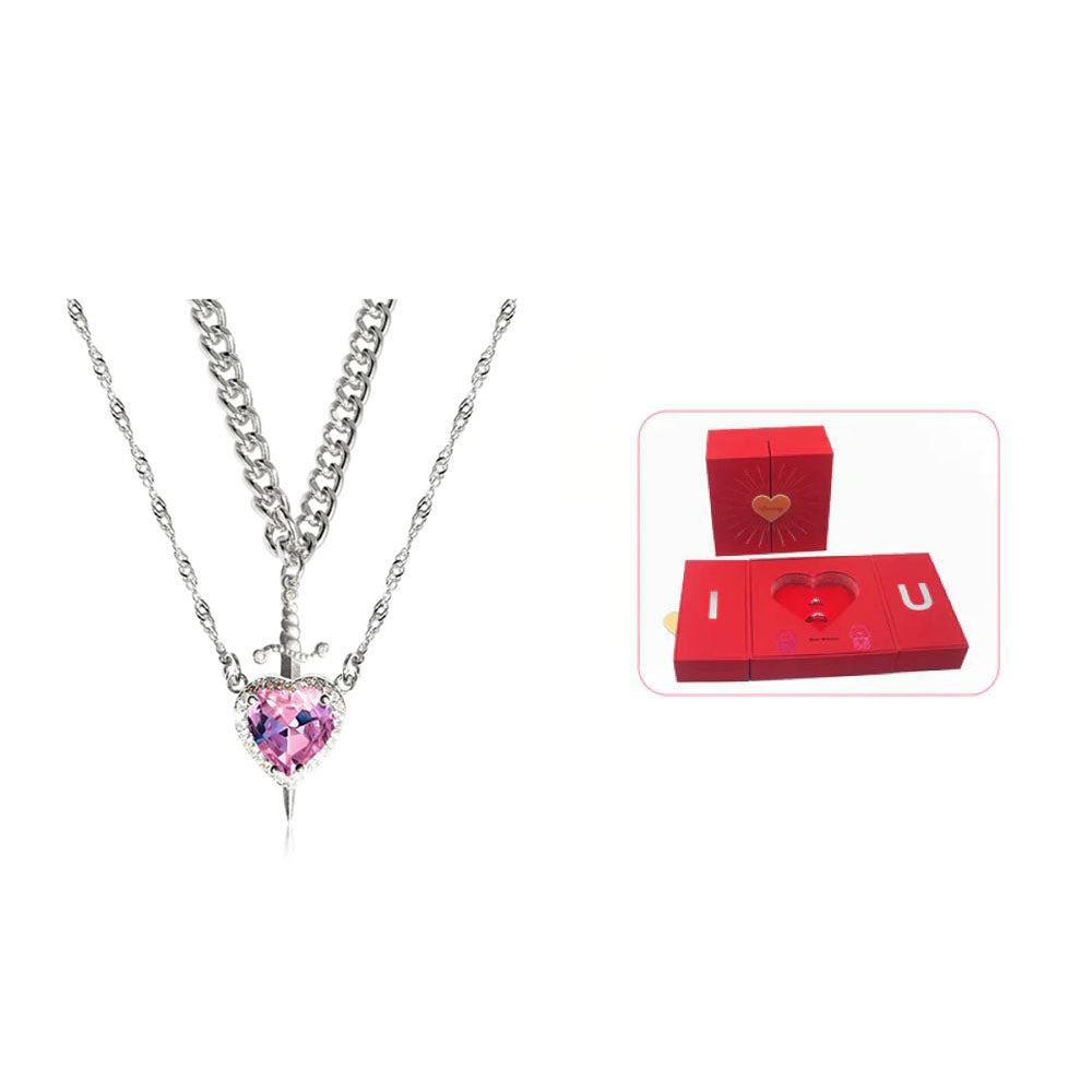 Heart & Sword Matching Necklace – A Symbol of Love & Courage