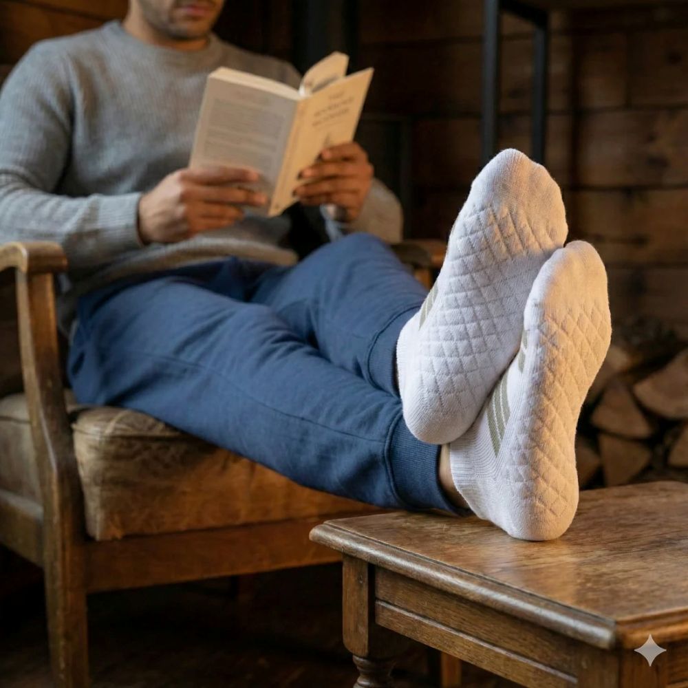 🔥 Premium Orthopedic Sneaker Socks – Cushioned Support for All-Day Comfort