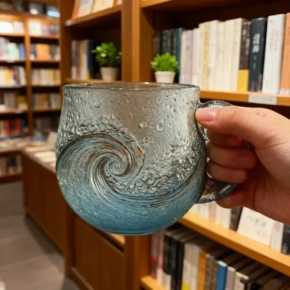 Ocean Wave Glass Mug