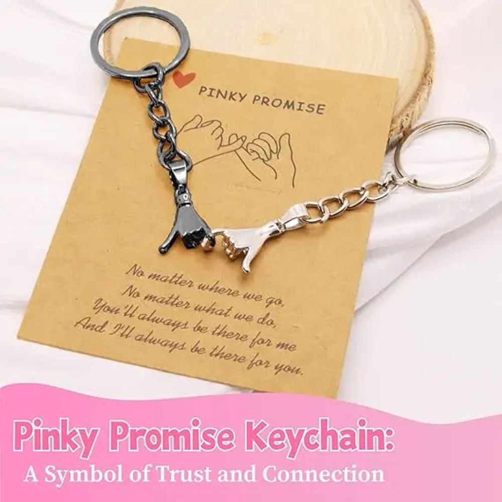 Pinky Promise Matching Keychains – A Meaningful Gift for Couples & Best Friends