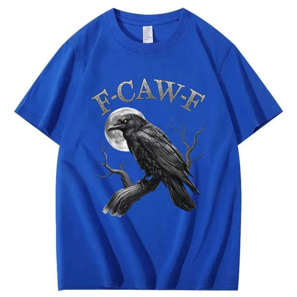 F-Caw-F Crow Pattern T-Shirt