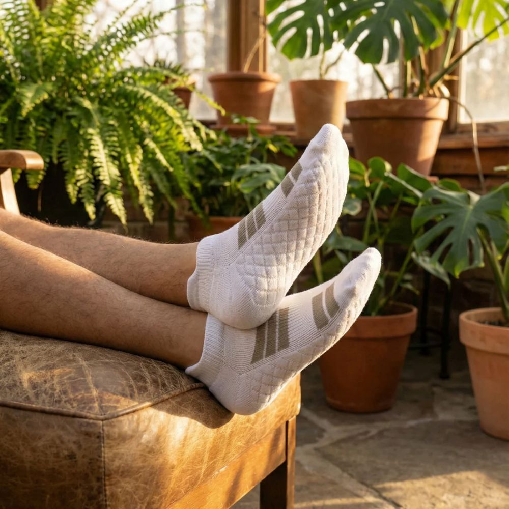 🔥 Premium Orthopedic Sneaker Socks – Cushioned Support for All-Day Comfort