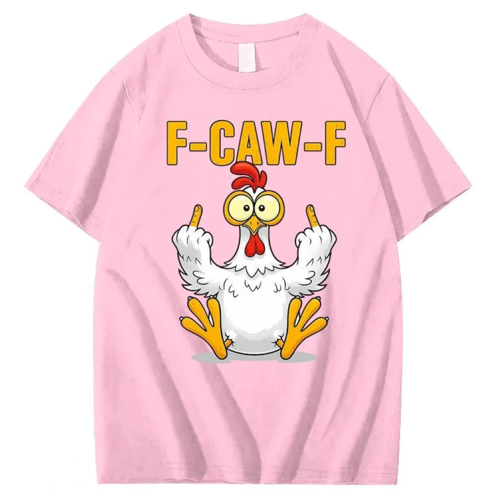 F-Caw-F Chicken Cotton T-Shirt