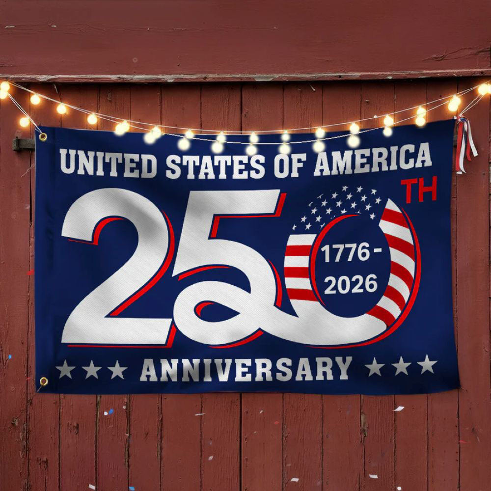 USA 250th Anniversary Flag – Patriotic Commemorative Outdoor & Indoor Flag
