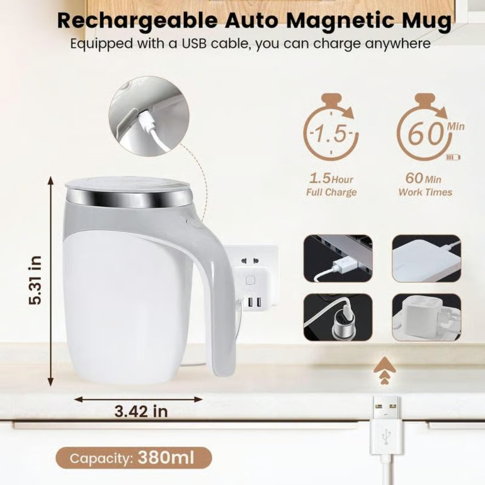 Automatic Magnetic Stirring Coffee Mug